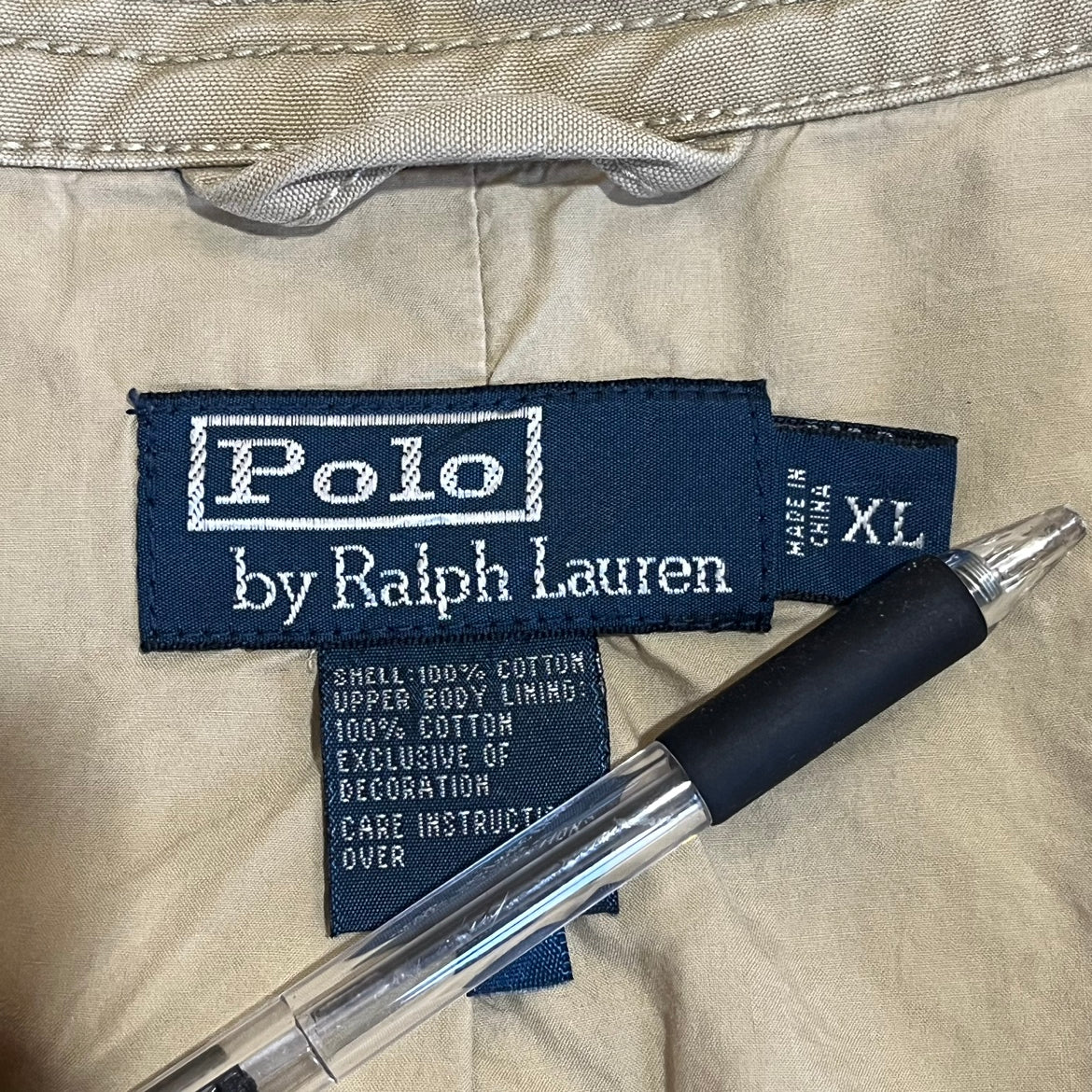 90s Polo by Ralph Lauren スイングトップジャケット ラルフローレン ドリズラー ポニー 90年代 古着 ビンテージ XL ベージュ アウター