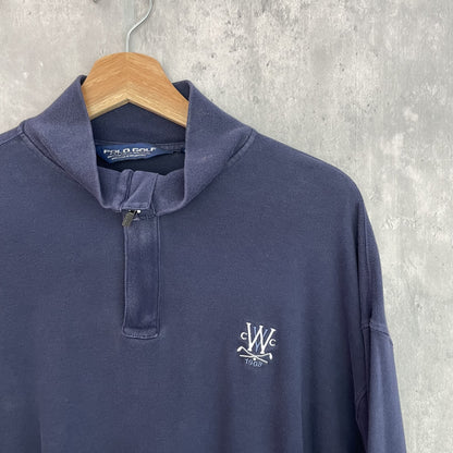 90s POLOGOLF ポロゴルフ ハーフジップ スウェットシャツ XLサイズ ラルフローレン RalphLauren 古着 vintage ビンテージ