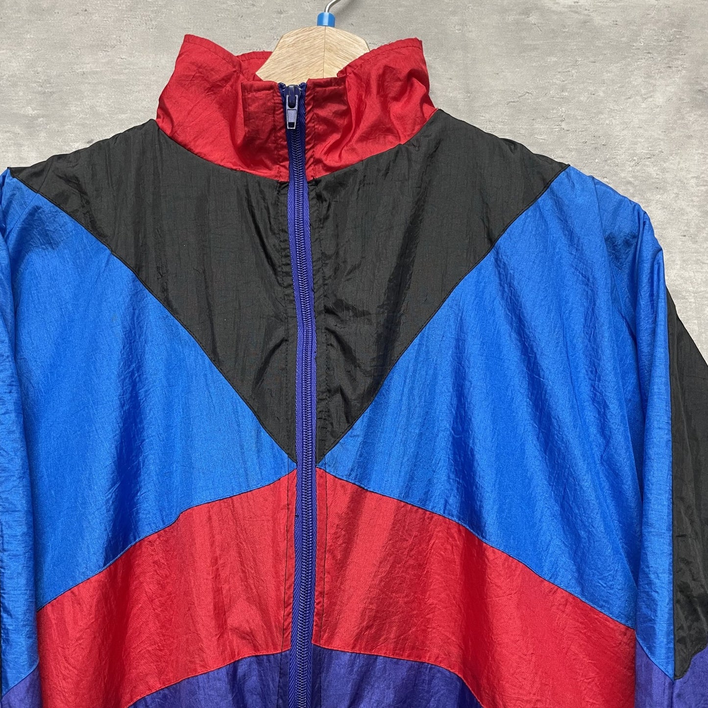 90s vintage 古着　ビンテージ　ATHLETIC WORKS アスレチック　ナイロンジャケット　アウター　フルジップ　マルチカラー　スポーツ