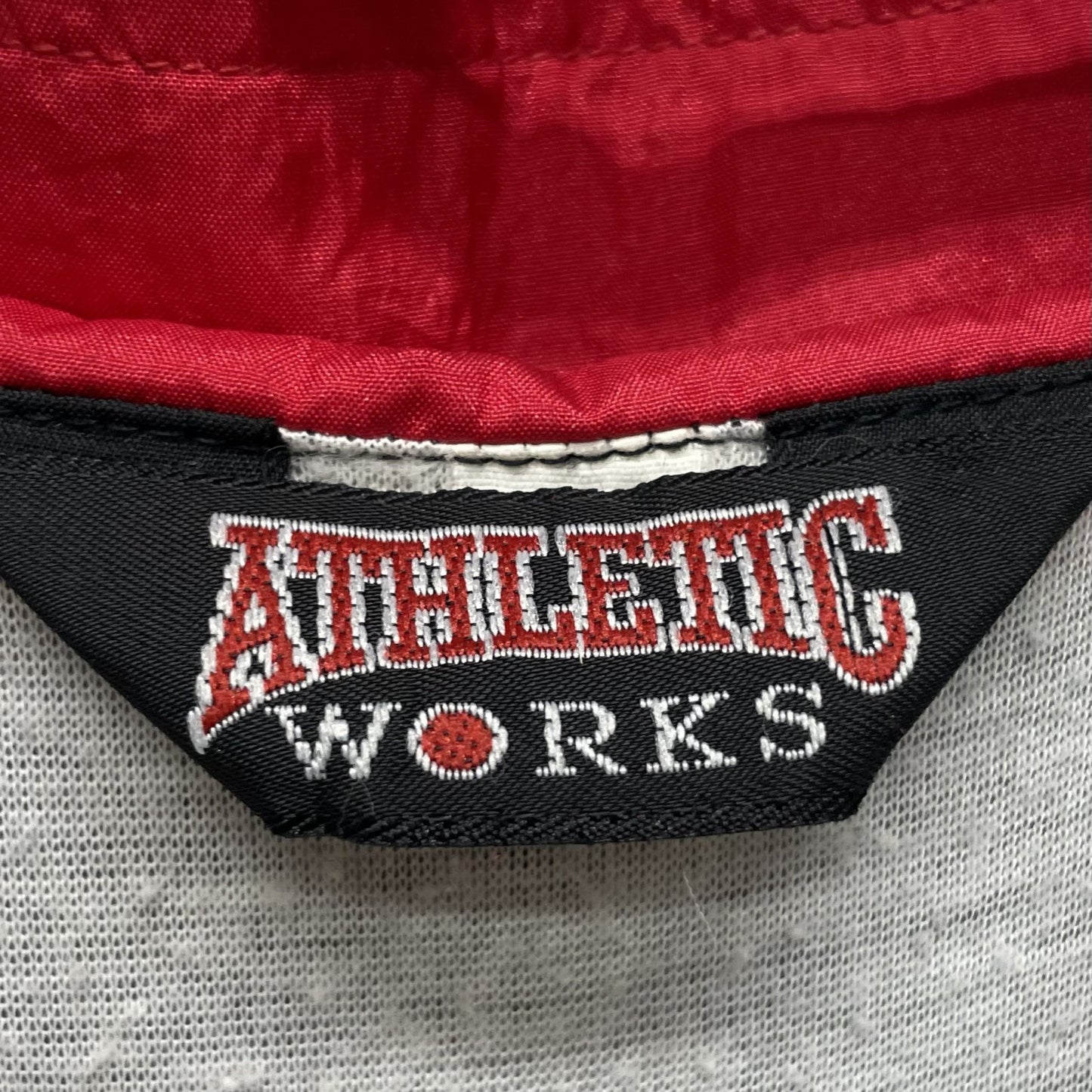 90s vintage 古着　ビンテージ　ATHLETIC WORKS アスレチック　ナイロンジャケット　アウター　フルジップ　マルチカラー　スポーツ