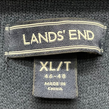 00s vintage 古着　ビンテージ　ランズエンド　LANDS'END　ハーフジップスウェット　トレーナー　紳士