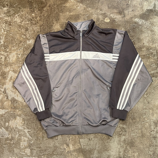 ００s adidas sweat track jacket グレー　l