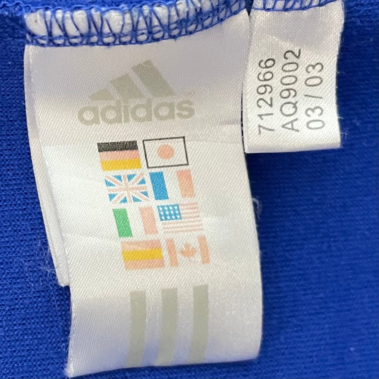 00s vintage 古着　ビンテージ　adidas　アディダス　ロゴ刺繍　サッカー　スポーツ　チーム　トラックジャケット