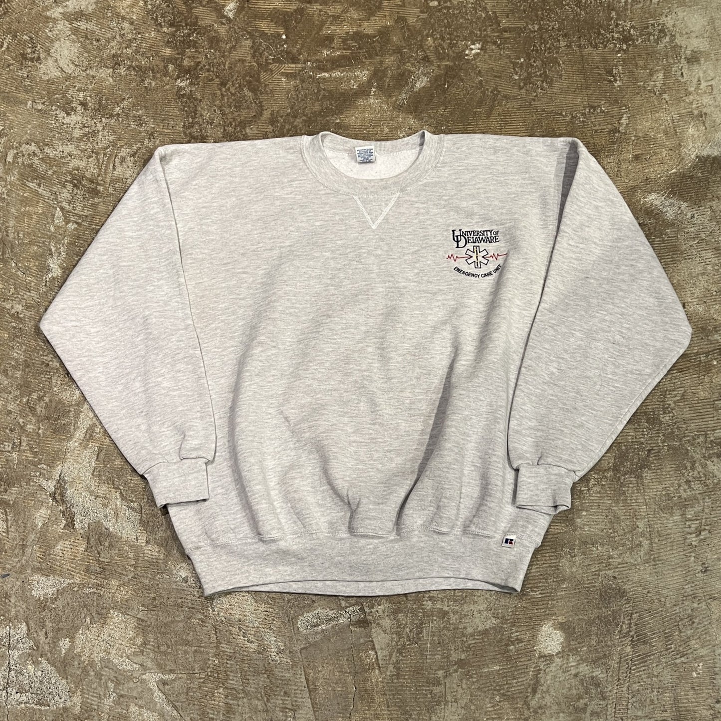 RUSSEL ATHLETIC ワンポイント刺繍　スウェット　ライトグレー　xxl