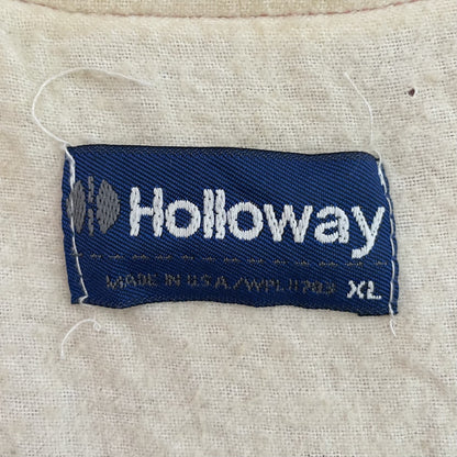 90s vintage 古着　ビンテージ　スタジャン　USA製　ワンポイント刺繍　リブライン　アメカジ　Holloway