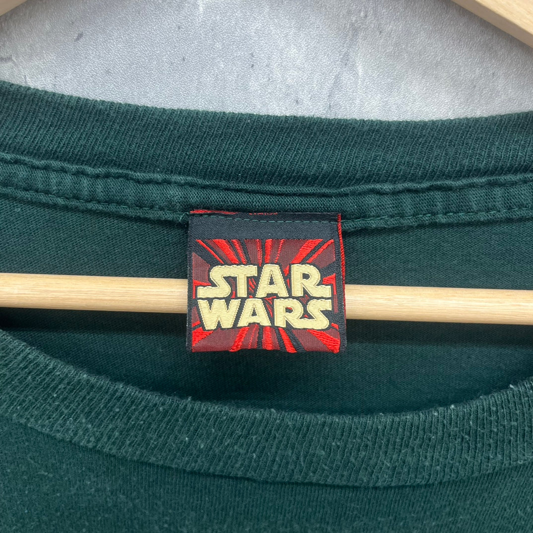 90s USA製 STAR WARS スターウォーズ Episode1 Phantom Menace ムービーT 映画 古着 ビンテージ NABOO オフィシャル Tシャツ 半袖