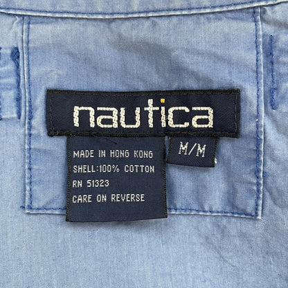 90s vintage 古着　ビンテージ　ノーティカ　NAUTICA　ワンポイント刺繍　フルジップ　ワンカラー　ブルゾン