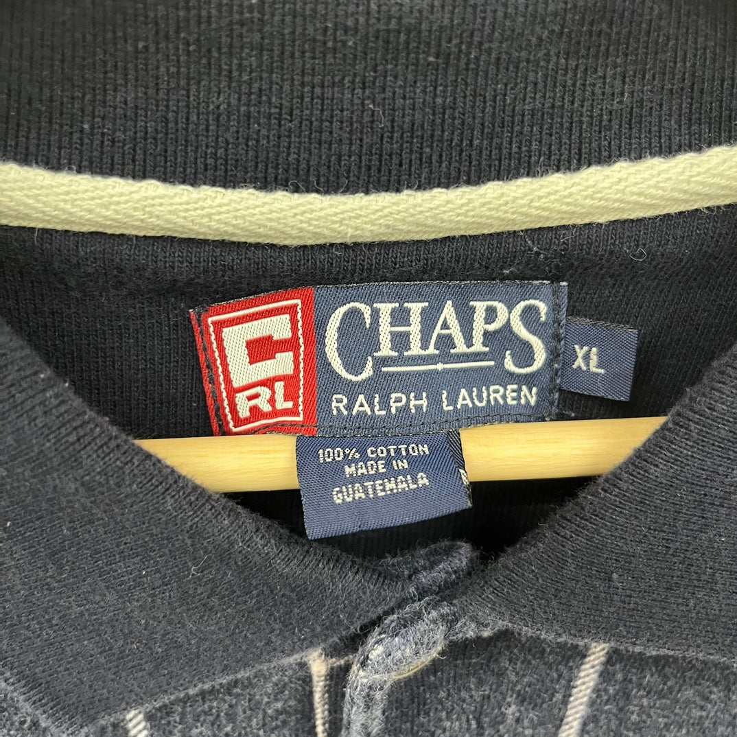 90s CHAPS Ralph Lauren ポロシャツ チャップス ラルフローレン 半袖 チェック 90年代 古着 ビンテージ XL