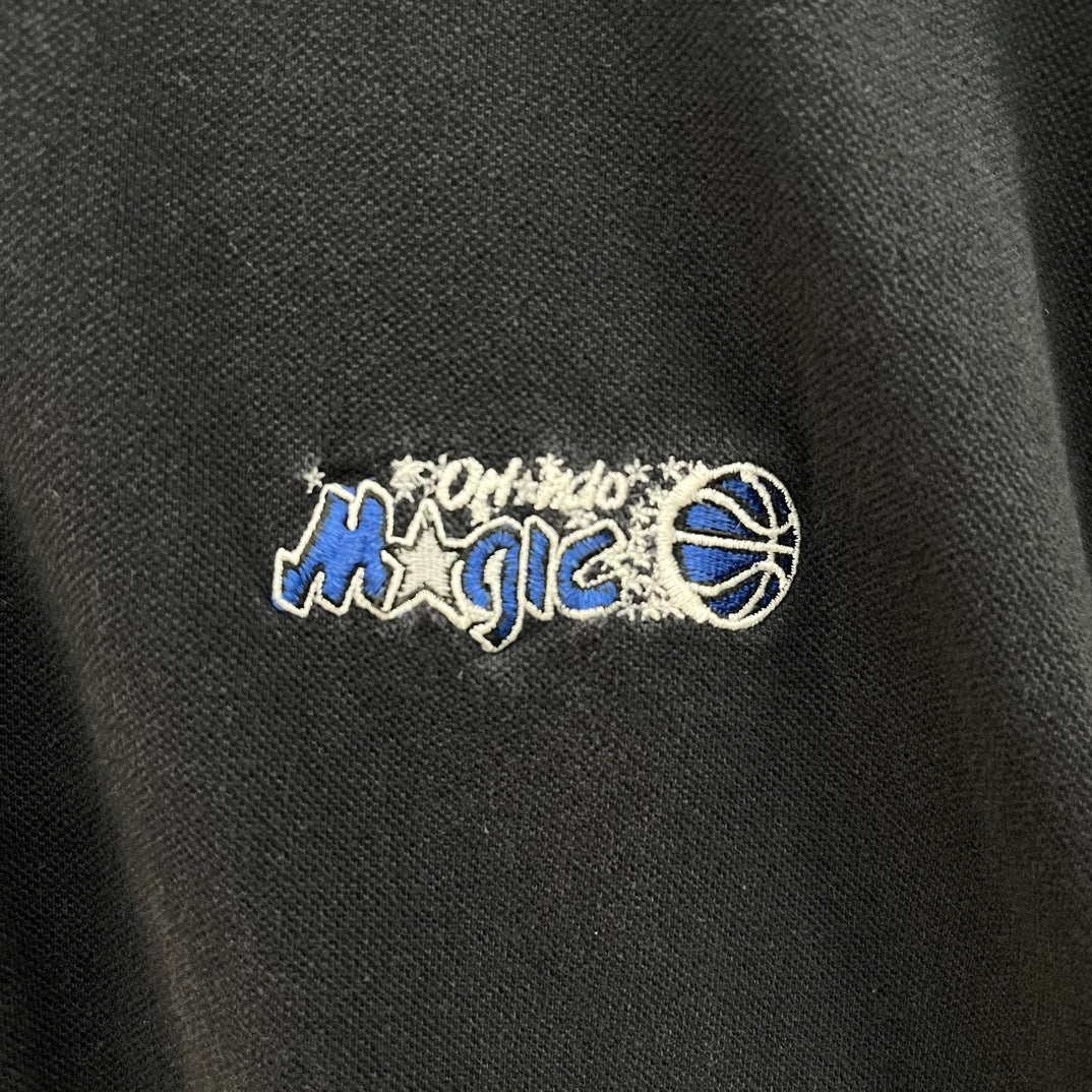 90s STARTER NBA Orlando Magic ポロシャツ スターター オーランド・マジック バスケ 半袖 刺繍 ストリート 古着 ビンテージ XL