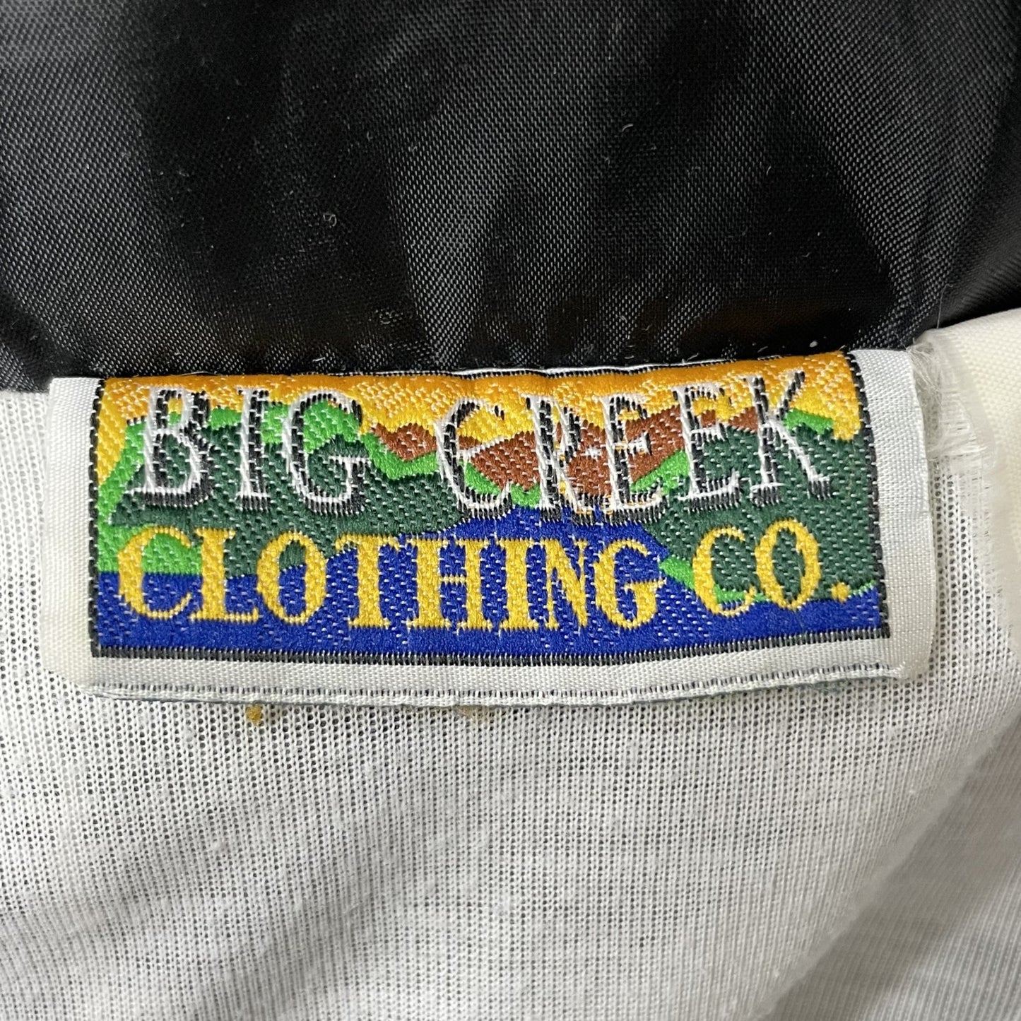 90s vintage 古着　ビンテージ　BIG CREEK CLOTHING CO. フルジップ　ツートンカラー　無地　スイングトップ　ナイロン