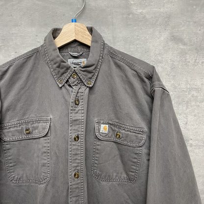 00s vintage 古着　ビンテージ　カーハート　Carhartt 　長袖　ワーク　厚手　ストリート　スケーター　胸元ロゴ