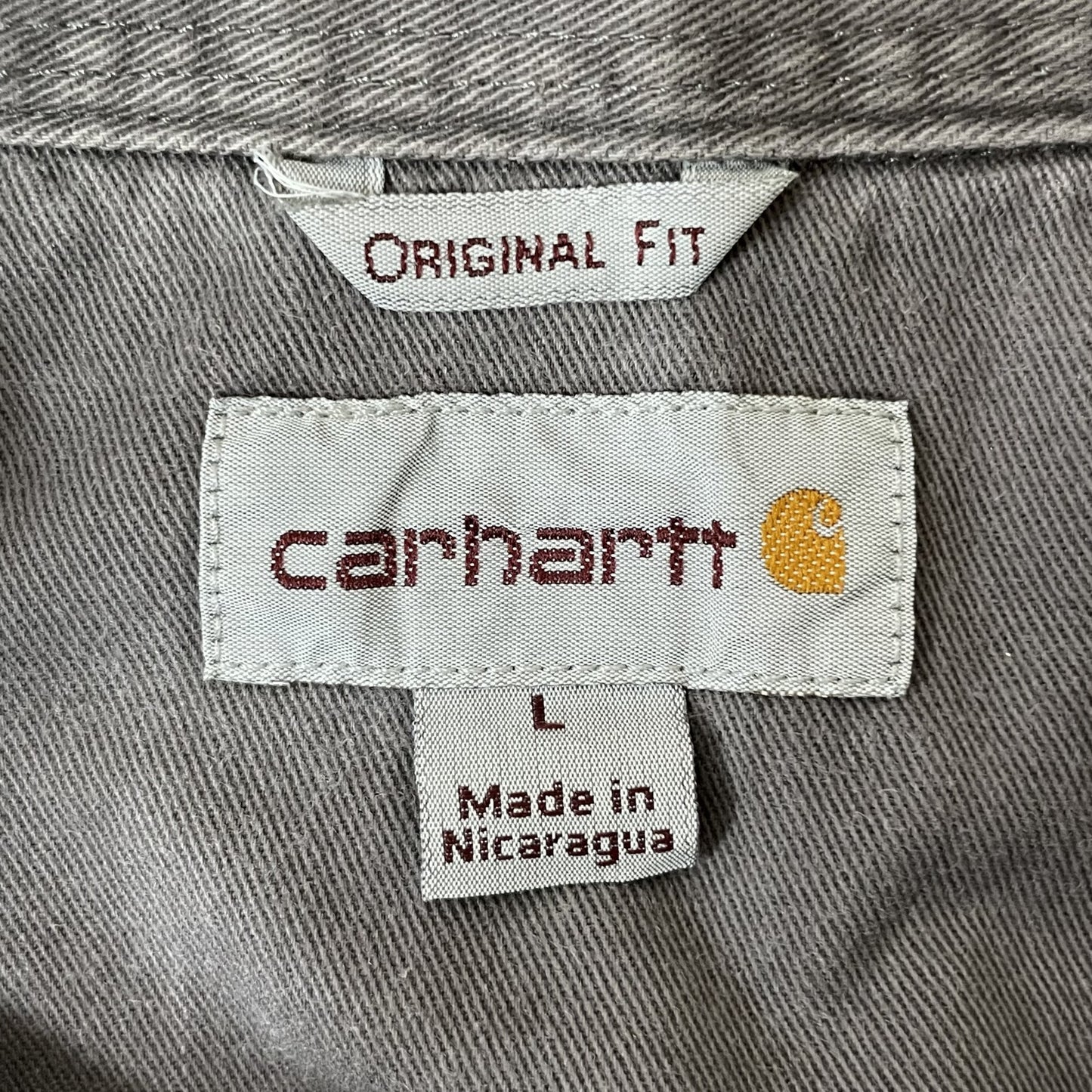 00s vintage 古着　ビンテージ　カーハート　Carhartt 　長袖　ワーク　厚手　ストリート　スケーター　胸元ロゴ