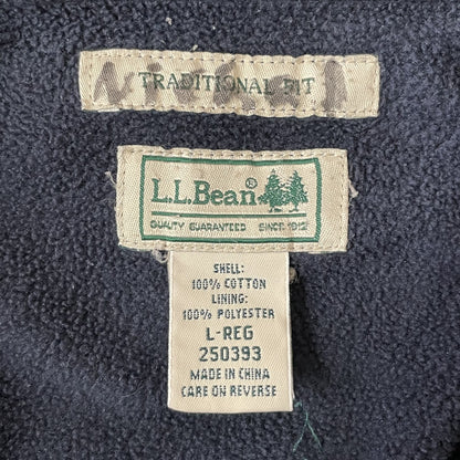 00s vintage 古着　ビンテージ　エルエルビーン　L.L.Bean コットンシャツ　ネルシャツ　チェック柄　フリース