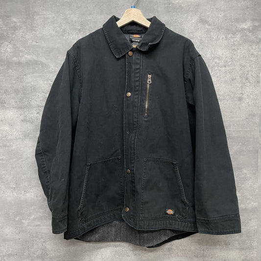 00s vintage 古着　ビンテージ　ディッキーズ　Dickies　ブランケットダックジャケット　ワーク　フルジップ　ポケットロゴ　アメカジ