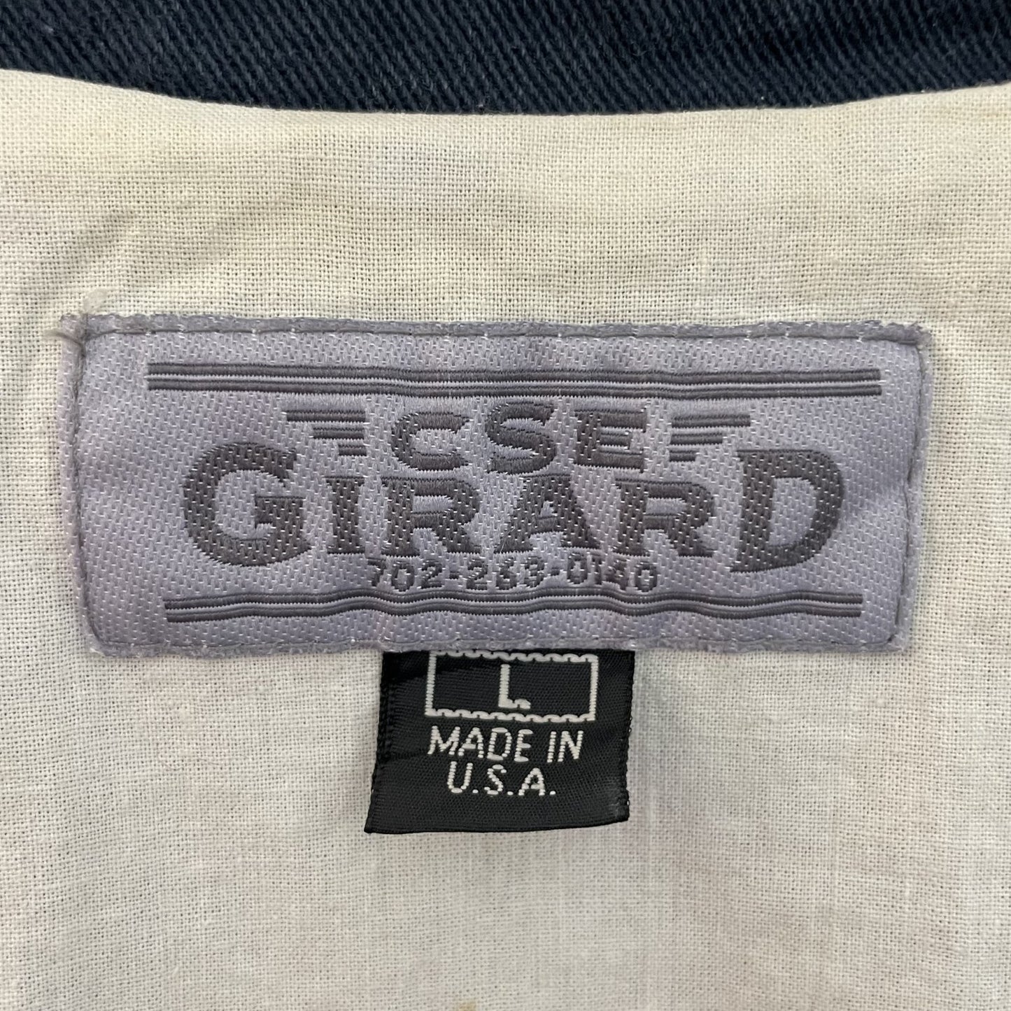 90s vintage 古着　ビンテージ　CSE GIRARD スタジャン　USA製　刺繍　ストリート　スケーター