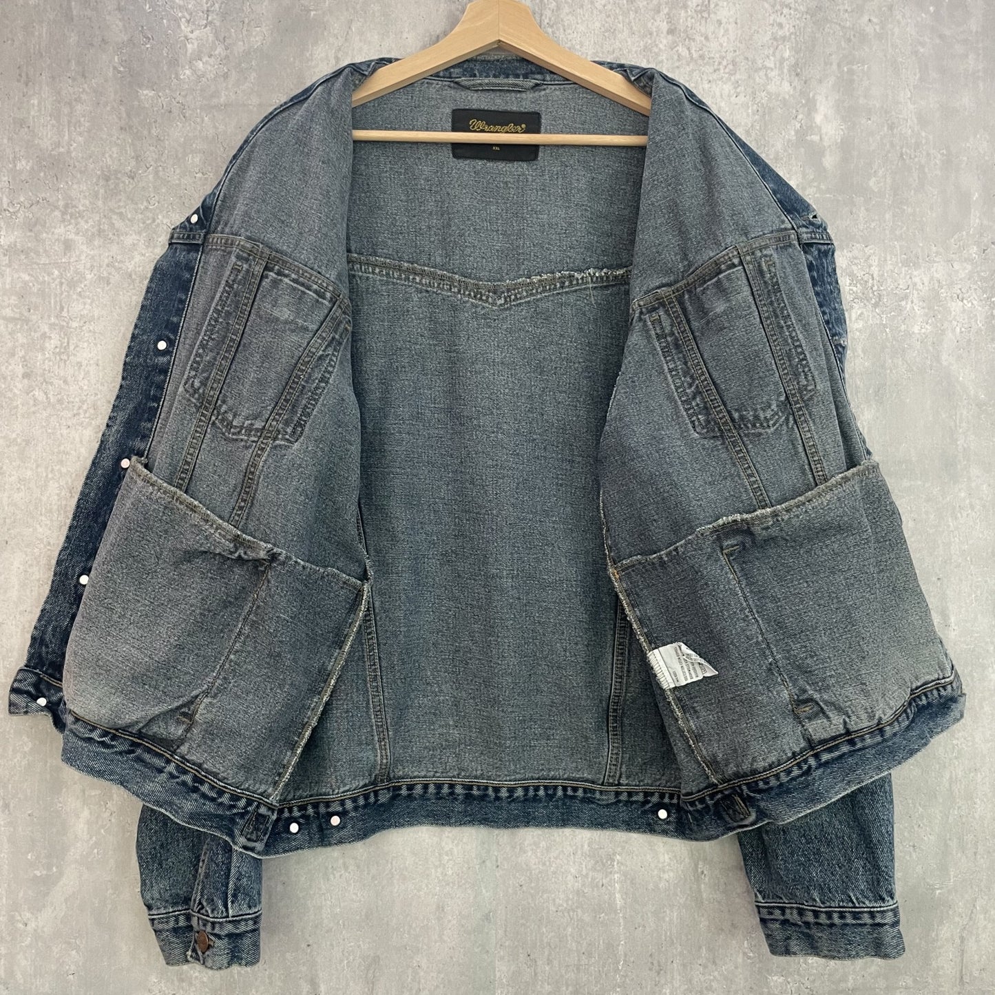 00s vintage 古着　ビンテージ　ラングラー　wrangler ワーク系　アウトドア　デニムジャケット　アメカジ　ボタンフライ