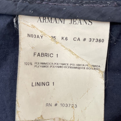 00s vintage 古着　ビンテージ　ARMANIJEANS アルマーニジーンズ　ナイロンジャケット　ブラック　Sサイズ