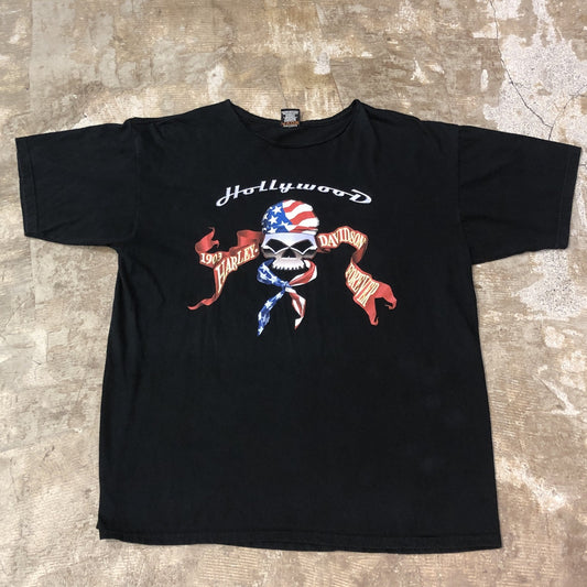 00s　Harley Davidson　パイレーツ・スカルTシャツ USA製