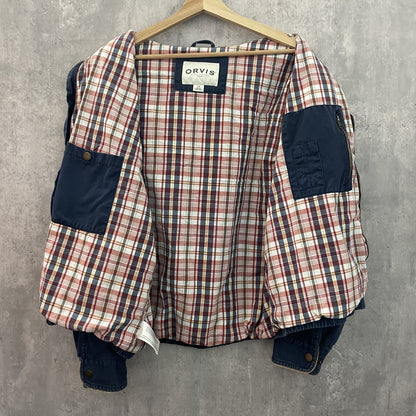 90s vintage 古着　ビンテージ　ORVIS オービス　ブルゾン　内側チャック　フルジップ