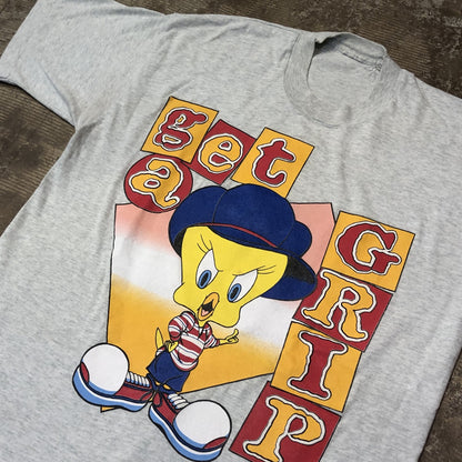 90s WARNER BROS トゥウィーティー get a grip ストリートT