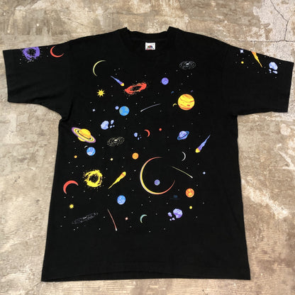 90s 両面プリント　宇宙・惑星　T-shirt ミントコンディション