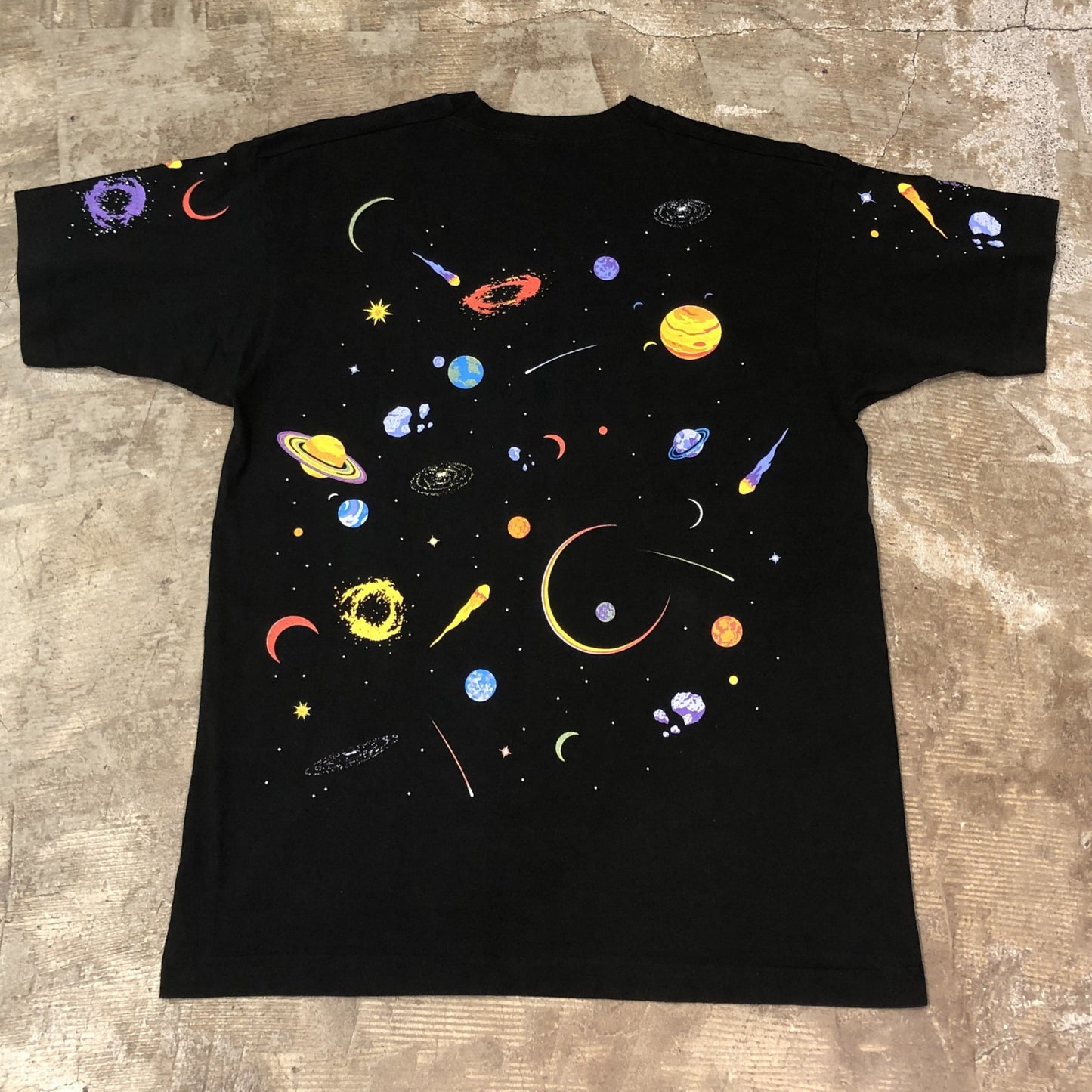 90s 両面プリント　宇宙・惑星　T-shirt ミントコンディション