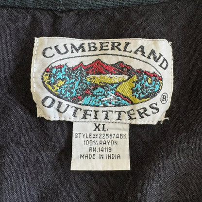 CUMBERLAND OUTFITTERS カンバーランドアウトフィッター レーヨン半袖シャツ Y2K ブラック