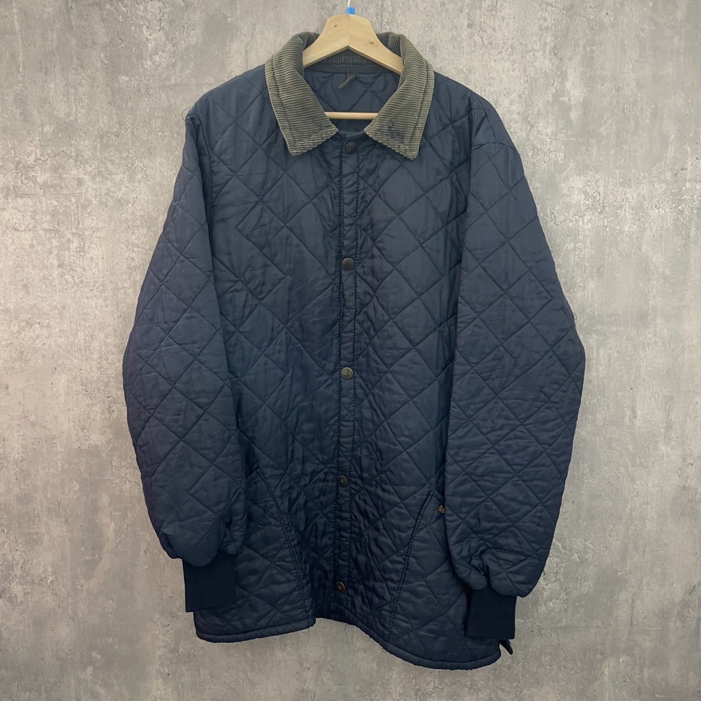 90s vintage 古着　ビンテージ　Barbour バブアー　キルティングジャケット　ライナー　襟コーデュロイ