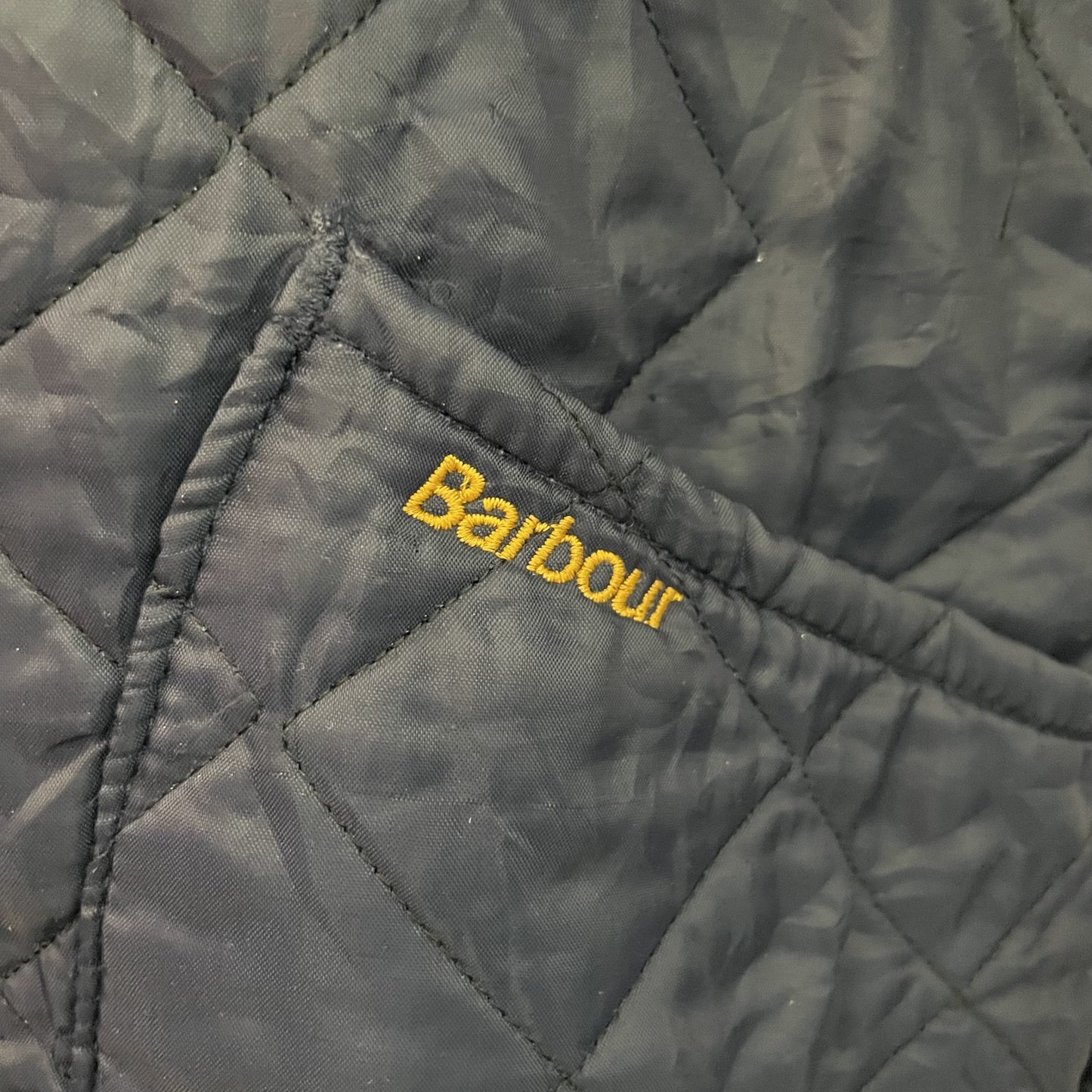 90s vintage 古着　ビンテージ　Barbour バブアー　キルティングジャケット　ライナー　襟コーデュロイ