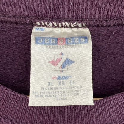 00s vintage 古着　ビンテージ　ジャージーズ　JERZEES 無地スウェット　カジュアル　紳士　パープル