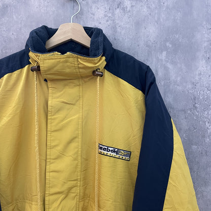 90s vintage 古着　ビンテージ　Reebok リーボック　ナイロンジャケット　ジャケット　ツートン　ワッペン