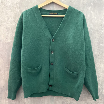 80s vintage　BrooksBrothers  古着　ビンテージ　ブルックスブラザーズ　ウール　カーディガン　