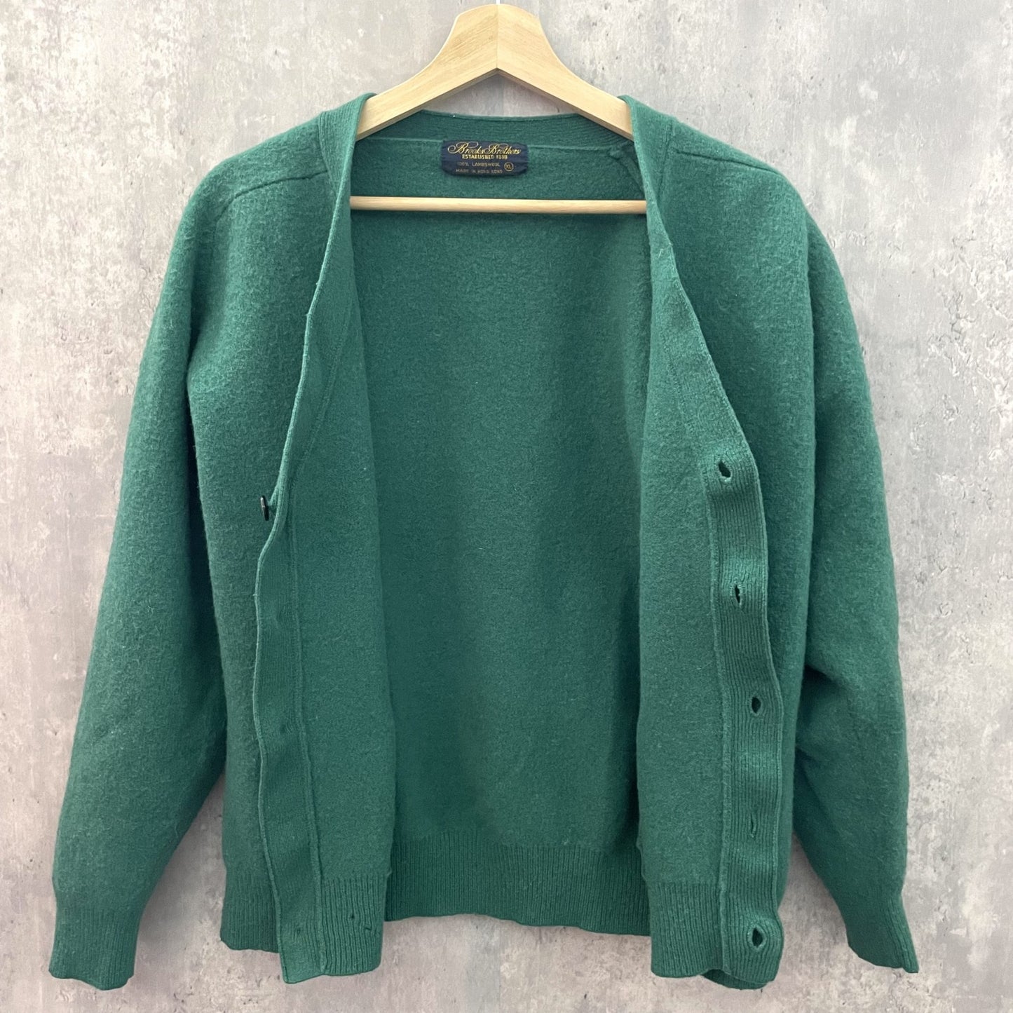 80s vintage　BrooksBrothers  古着　ビンテージ　ブルックスブラザーズ　ウール　カーディガン　