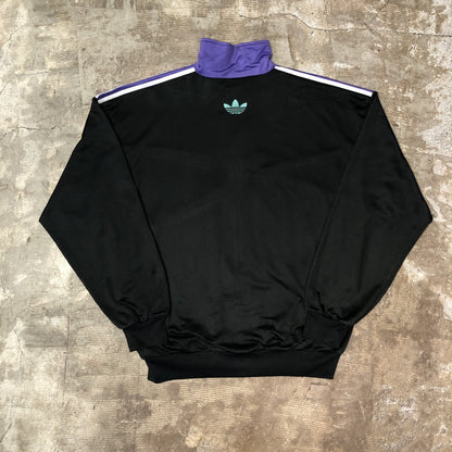 80s adidas 白タグ デザイントラックジャケット　マルチカラー　アシンメトリー