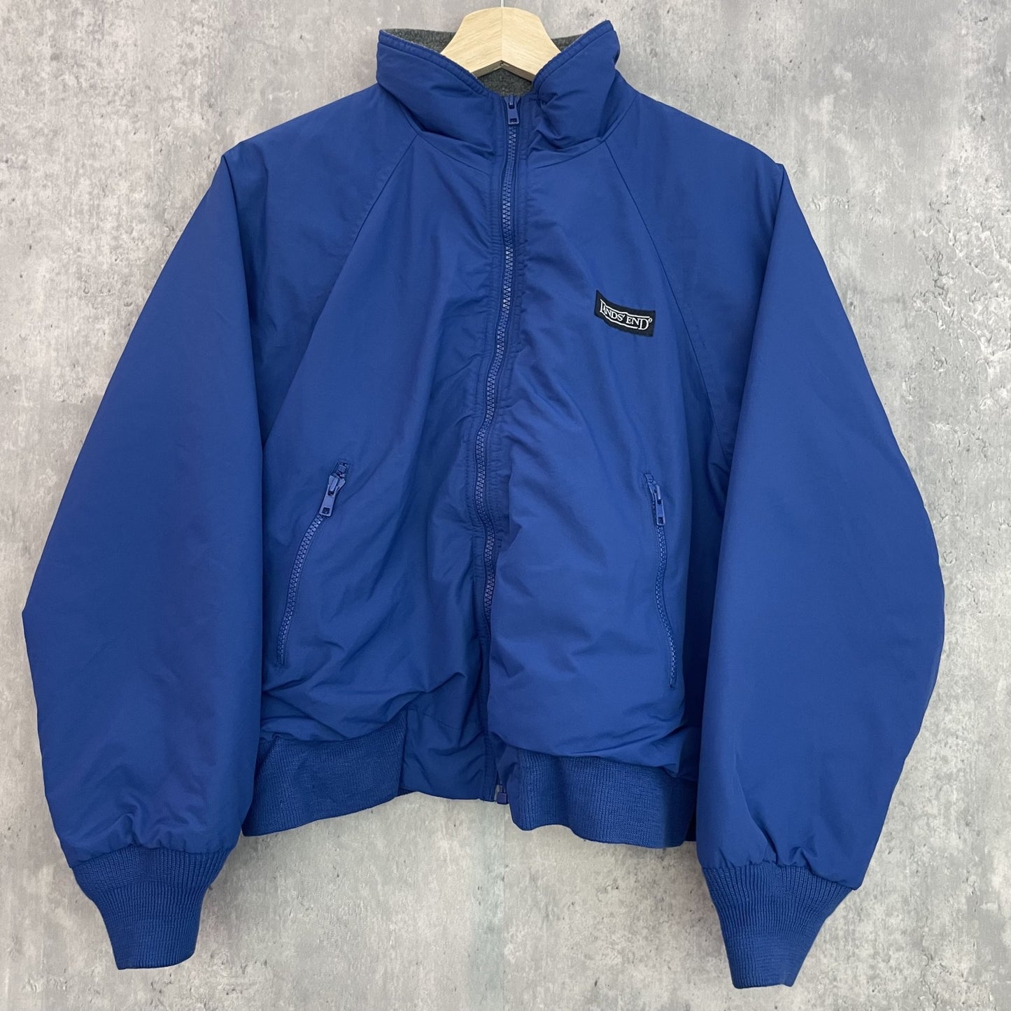 90s vintage 古着　ビンテージ　ランズエンド　ウォームアップジャケット　フリース　old LAND'SEND