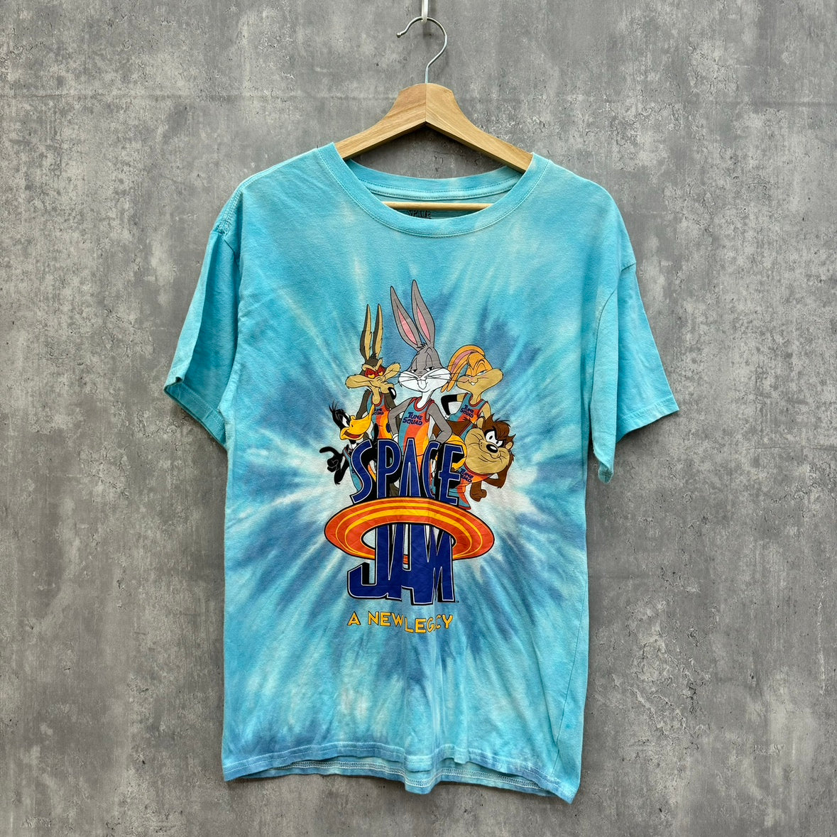 SPACE JAM ルーニー・テューンズ 半袖Ｔシャツ タイダイ柄 キャラＴシャツ Ｓサイズ