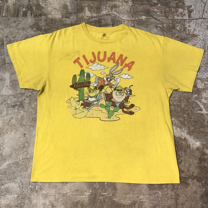 00s Looney Tuuana T-shirt 黄　L