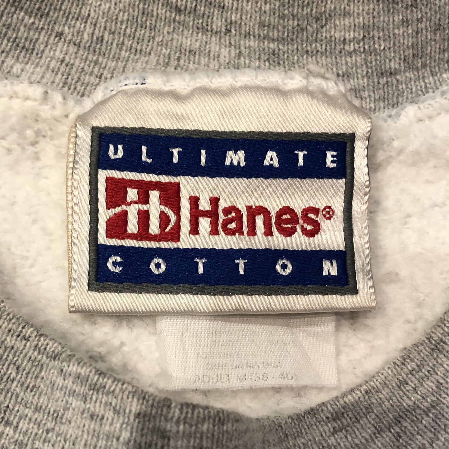 00s Hanes ULTIMATE COTTON バックプリント　短丈スウェット