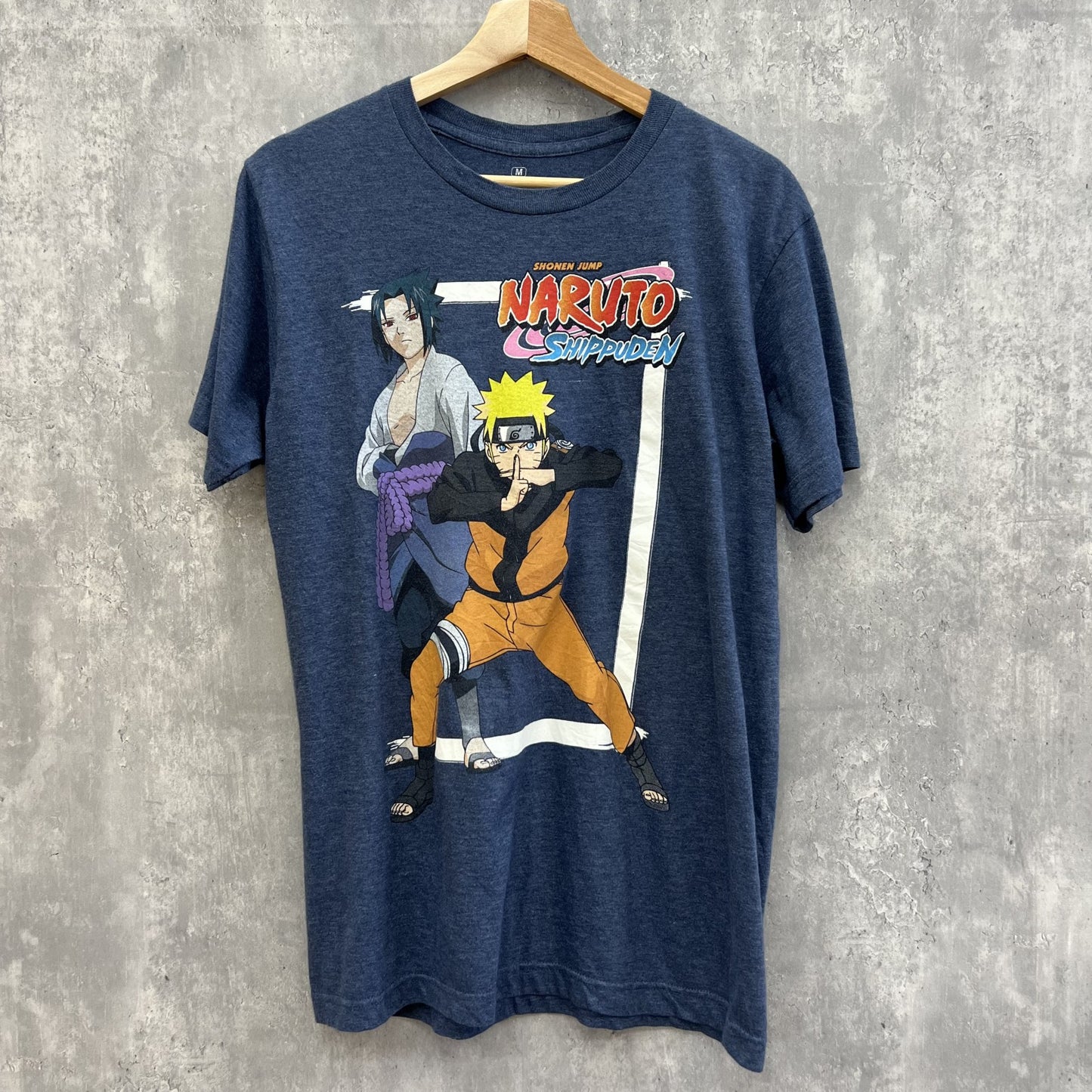 NARUTO 青年ナルト 青年サスケ アニメＴシャツ ジャンプ Mサイズ メキシコ製