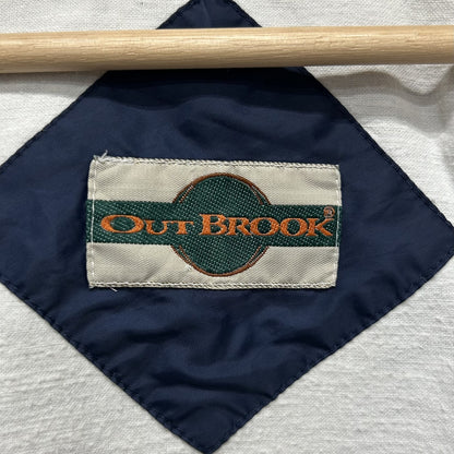 90s vintage 古着　ビンテージ　アメカジ　ナイロンジャケット　ドローコード　OUTBROOK 紺色