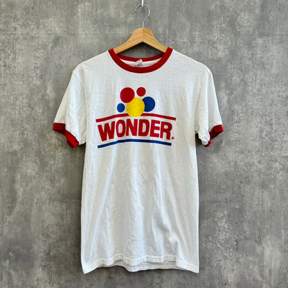 00s リンガーTシャツ 半袖 WONDER アメカジ 古着 Sサイズ HONDURAS製