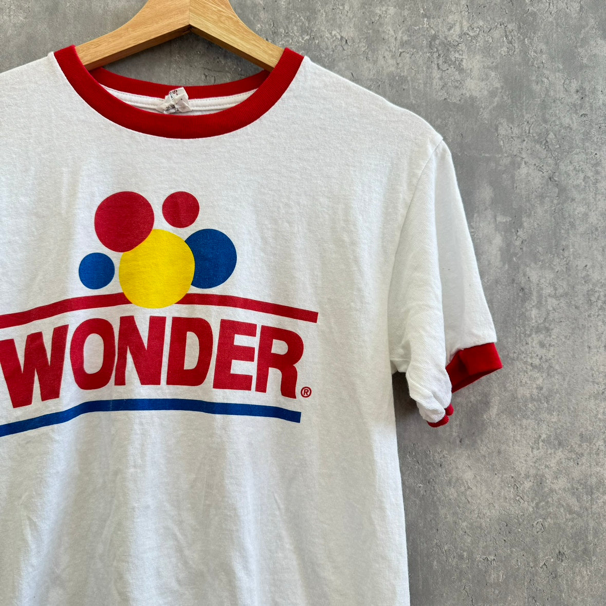 00s リンガーTシャツ 半袖 WONDER アメカジ 古着 Sサイズ HONDURAS製