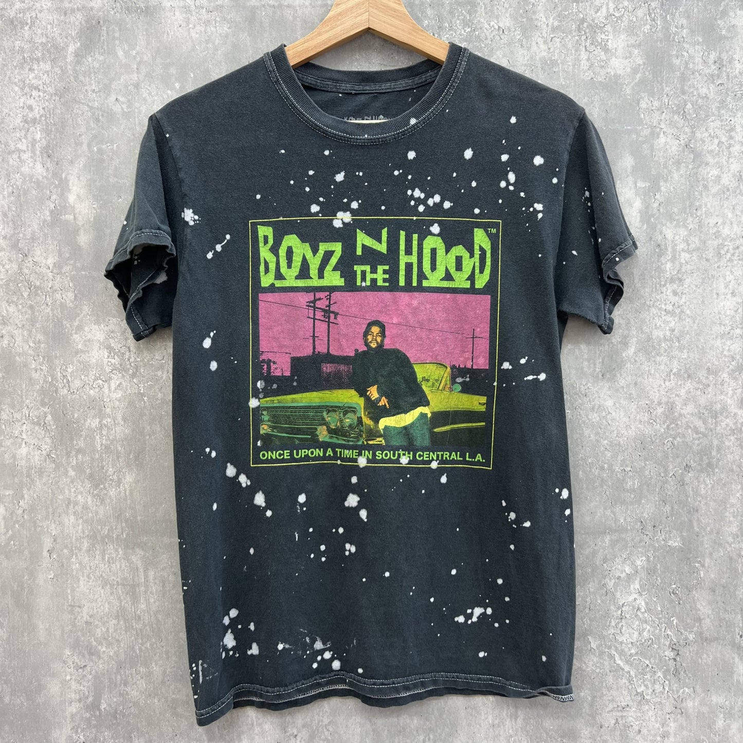 Boyz'n the Hood ボーイズ'ン・ザ・フッド オフィシャル 半袖Ｔシャツ ブリーチ加工 ホンジャラス製 Sサイズ