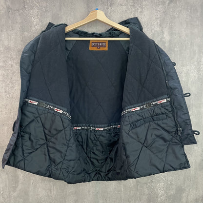 90s vintage 古着　ビンテージ　SCOTT&FOX スコットアンドフォックス　フライトジャケット　ナイロン　ネイビー