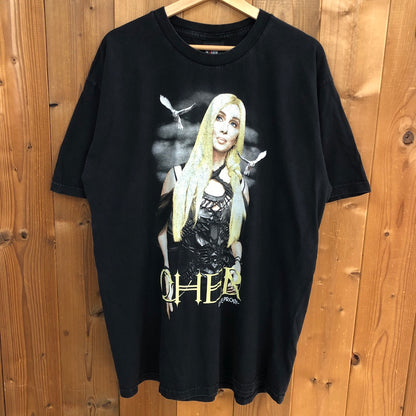 00s CHER シェール Living Proof Tour リヴィングプルーフツアー プリントTシャツ 2002年