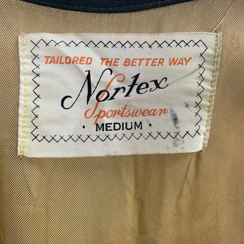 50s vintage Nortex Sports wear ギャバジンジャケット ブルゾン TALON ピンロック 片爪