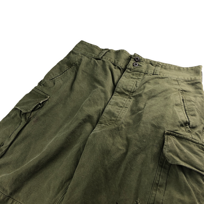 50s vintage M-47前期 French Army フランス軍 実物 ミリタリーパンツ カーゴパンツ 比翼ボタン