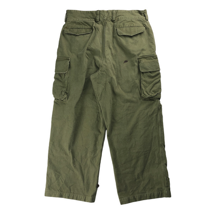 50s vintage M-47前期 French Army フランス軍 実物 ミリタリーパンツ カーゴパンツ 比翼ボタン