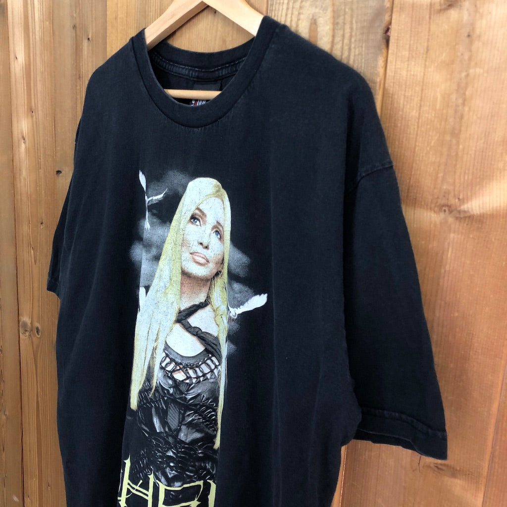 00s CHER シェール Living Proof Tour リヴィングプルーフツアー プリントTシャツ 2002年